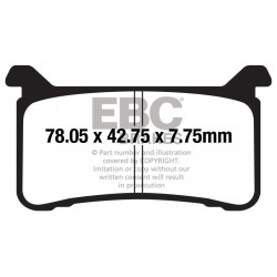 EBC Brzdové obloženie Double-H Sintered FA700HH