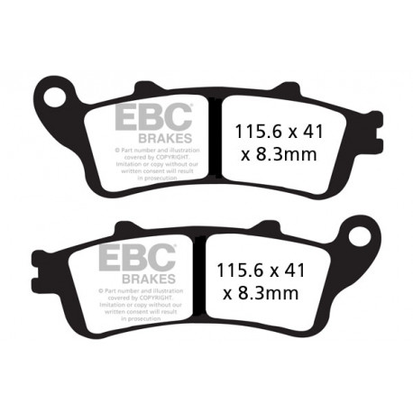 Brzdy EBC Moto EBC Brzdové obloženie  Sintered FA261HH | ebc-brzdy.sk