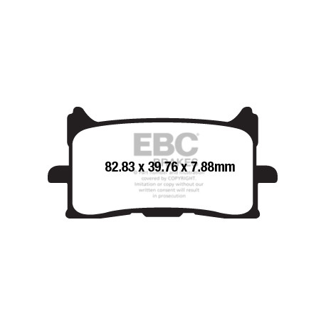 Brzdy EBC Moto EBC Brzdové obloženie  Sintered FA679HH | ebc-brzdy.sk