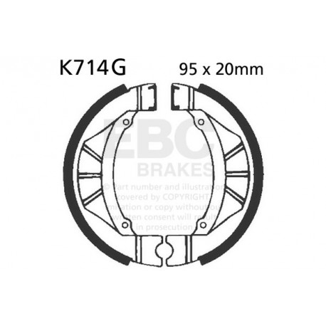 Brzdy EBC Moto EBC Brzdové čeľuste Grooved K714G | ebc-brzdy.sk