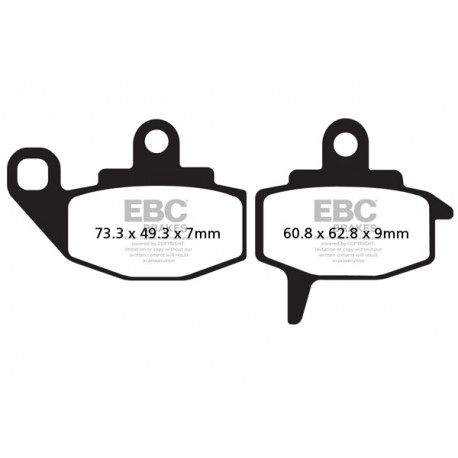 Brzdy EBC Moto EBC Brzdové obloženie  Sintered FA130R | ebc-brzdy.sk
