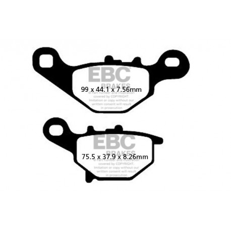 Brzdy EBC Moto EBC Brzdové obloženie  Sintered SFA396HH | ebc-brzdy.sk