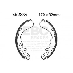 EBC Brzdové čeľuste Grooved S628G