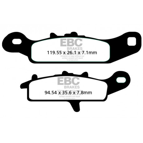 Brzdy EBC Moto EBC Brzdové obloženie  Sintered FA342R | ebc-brzdy.sk
