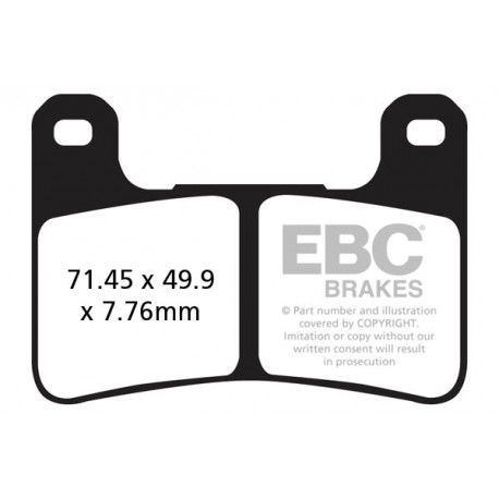 Brzdy EBC Moto EBC Brzdové obloženie&nbsp; Sintered FA379HH | ebc-brzdy.sk