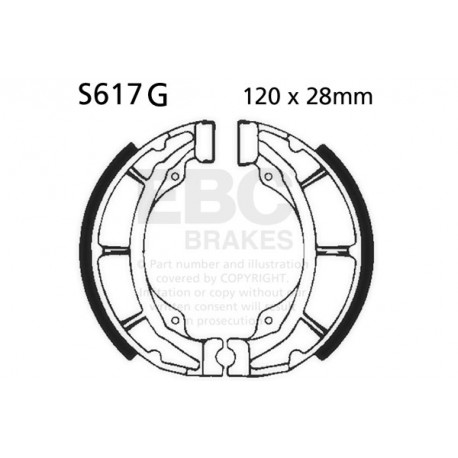 Brzdy EBC Moto EBC Brzdové čeľuste Grooved S617G | ebc-brzdy.sk