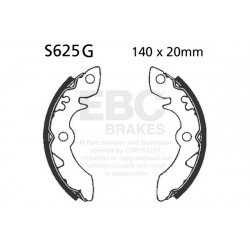 EBC Brzdové čeľuste Grooved S625G