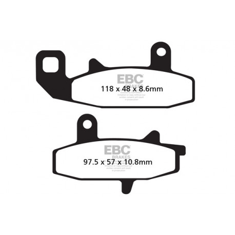 Brzdy EBC Moto EBC Brzdové obloženie&nbsp; Sintered FA147R | ebc-brzdy.sk