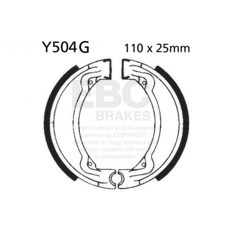 Brzdy EBC Moto EBC Brzdové čeľuste Grooved Y504G | ebc-brzdy.sk