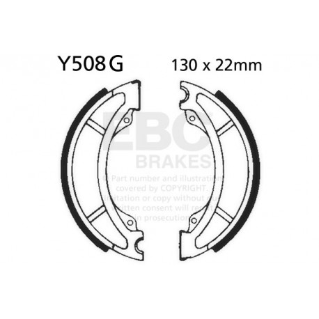 Brzdy EBC Moto EBC Brzdové čeľuste Grooved Y508G | ebc-brzdy.sk