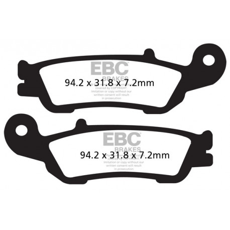 Brzdy EBC Moto EBC Brzdové obloženie R Series Sintered FA450R | ebc-brzdy.sk
