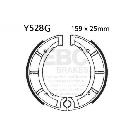 Brzdy EBC Moto EBC Brzdové čeľuste Grooved Y528G | ebc-brzdy.sk