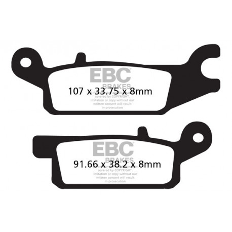 Brzdy EBC Moto EBC Brzdové obloženie  Sintered FA443R | ebc-brzdy.sk