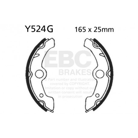 Brzdy EBC Moto EBC Brzdové čeľuste Grooved Y524G | ebc-brzdy.sk
