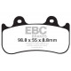 Brzdy EBC Moto EBC Brzdové obloženie  Sintered FA216/3HH | ebc-brzdy.sk