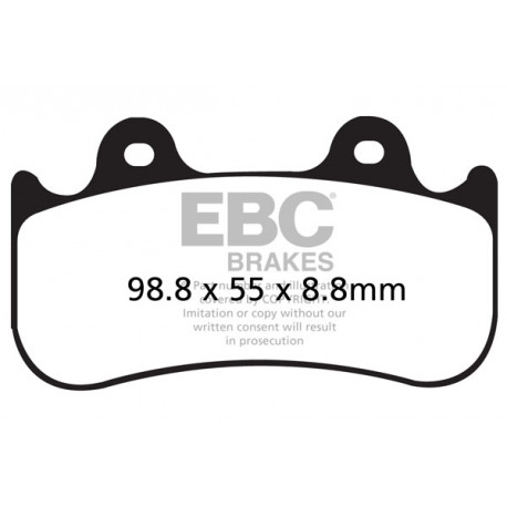 Brzdy EBC Moto EBC Brzdové obloženie  Sintered FA455HH | ebc-brzdy.sk