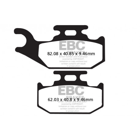Brzdy EBC Moto EBC Brzdové obloženie  Sintered FA317R | ebc-brzdy.sk