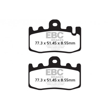 Brzdy EBC Moto EBC Brzdové obloženie  Sintered FA441HH | ebc-brzdy.sk