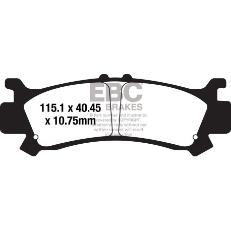 Brzdy EBC Moto EBC Brzdové obloženie  Sintered FA4477HH | ebc-brzdy.sk