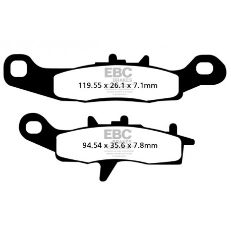 Brzdy EBC Moto EBC Brzdové obloženie  Sintered FA349R | ebc-brzdy.sk