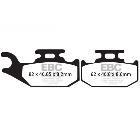 Brzdy EBC Moto EBC Brzdové obloženie  Sintered FA414R | ebc-brzdy.sk