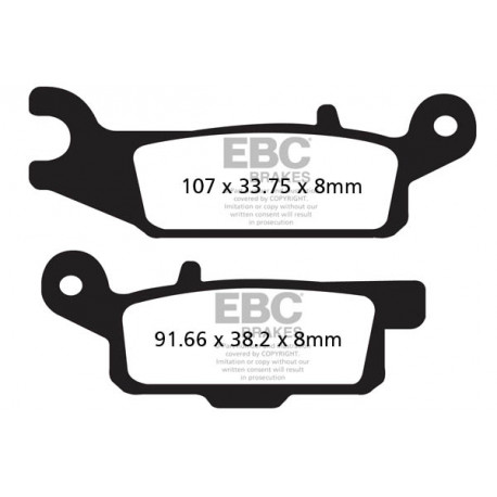 Brzdy EBC Moto EBC Brzdové obloženie  Sintered FA444R | ebc-brzdy.sk