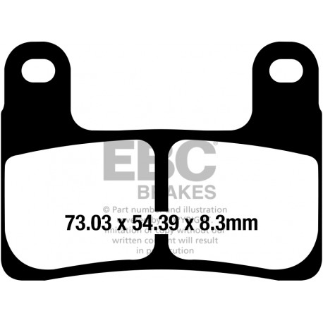 Brzdy EBC Moto EBC Brzdové obloženie EPFA EPFA724HH | ebc-brzdy.sk