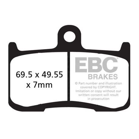 Brzdy EBC Moto EBC Brzdové obloženie EPFA Extreme Pro Sintered EPFA347HH | ebc-brzdy.sk
