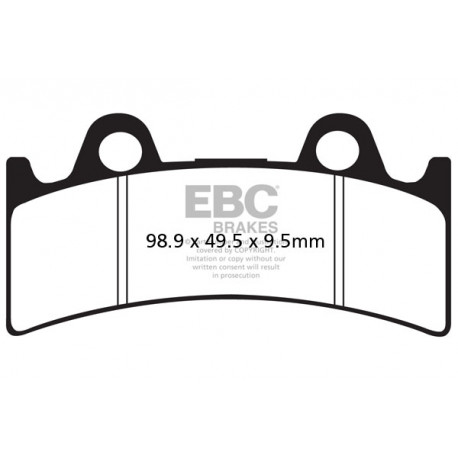 Brzdy EBC Moto EBC Brzdové obloženie EPFA EPFA190HH | ebc-brzdy.sk