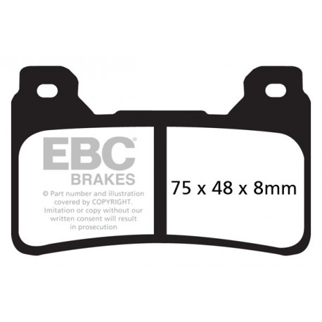 Brzdy EBC Moto EBC Brzdové obloženie EPFA Extreme Pro Sintered EPFA390HH | ebc-brzdy.sk