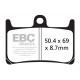 Brzdy EBC Moto EBC Brzdové obloženie EPFA EPFA369/4HH | ebc-brzdy.sk