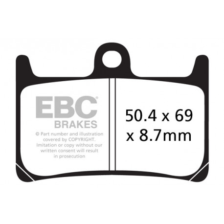 Brzdy EBC Moto EBC Brzdové obloženie EPFA EPFA369/4HH | ebc-brzdy.sk