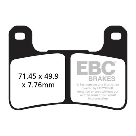 Brzdy EBC Moto EBC Brzdové obloženie EPFA Extreme Pro Sintered EPFA379HH | ebc-brzdy.sk