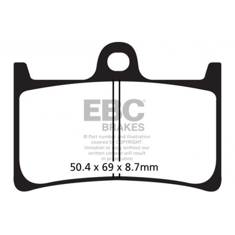 Brzdy EBC Moto EBC Brzdové obloženie EPFA EPFA252HH | ebc-brzdy.sk
