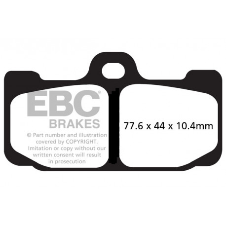 Brzdy EBC Moto EBC Brzdové obloženie EPFA EPFA295HH | ebc-brzdy.sk