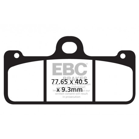 Brzdy EBC Moto EBC Brzdové obloženie GPFA GPFA218HH | ebc-brzdy.sk