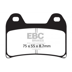 EBC Brzdové obloženie GPFA GPFAX244HH