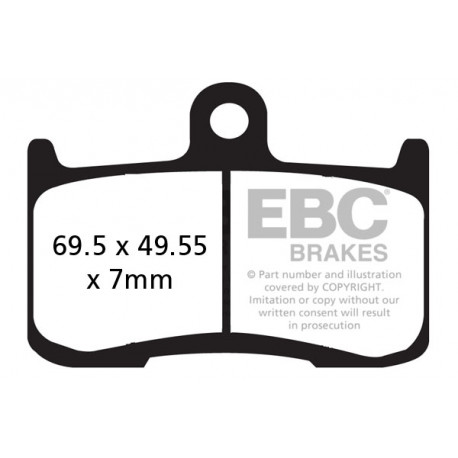 Brzdy EBC Moto EBC Brzdové obloženie GPFA GPFAX604/4HH | ebc-brzdy.sk