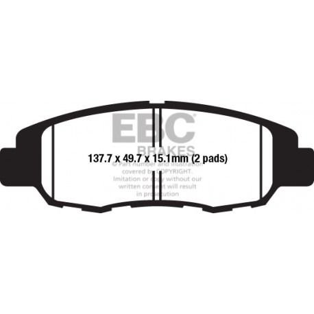 Brzdy EBC Moto EBC Brzdové obloženie Organic FA670 | ebc-brzdy.sk