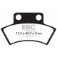 Brzdy EBC Moto EBC Brzdové obloženie Organic FA232TT | ebc-brzdy.sk