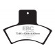 Brzdy EBC Moto EBC Brzdové obloženie Organic FA270TT | ebc-brzdy.sk