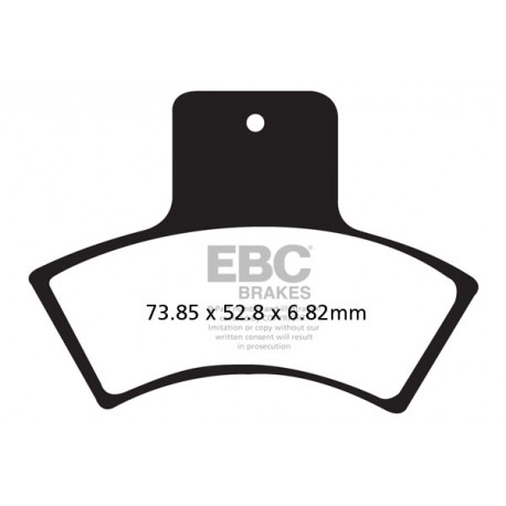 Brzdy EBC Moto EBC Brzdové obloženie Organic FA270TT | ebc-brzdy.sk