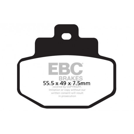Brzdy EBC Moto EBC Brzdové obloženie SFA Scooter Organic SFA321 | ebc-brzdy.sk