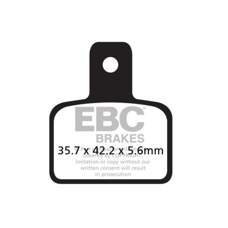Brzdy EBC Moto EBC Brzdové obloženie Organic FA495 | ebc-brzdy.sk