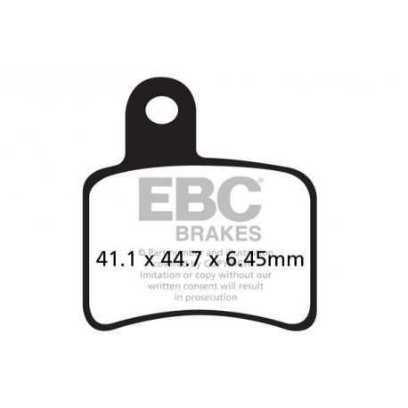 Brzdy EBC Moto EBC Brzdové obloženie Organic FA403 | ebc-brzdy.sk