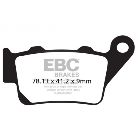 Brzdy EBC Moto EBC Brzdové obloženie Organic FA213 | ebc-brzdy.sk