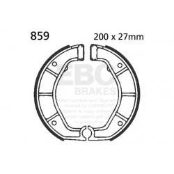 EBC Zadné brzdové čeľuste Plain 859