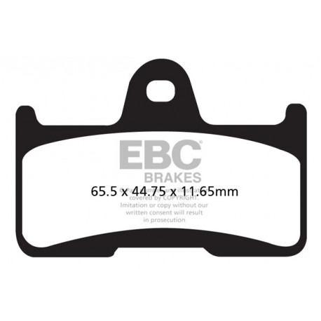 Brzdy EBC Moto EBC Brzdové obloženie Organic FA344TT | ebc-brzdy.sk