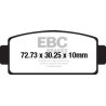 EBC Brzdové obloženie Organic FA651TT