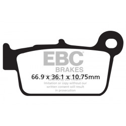EBC Brzdové obloženie Organic FA367TT